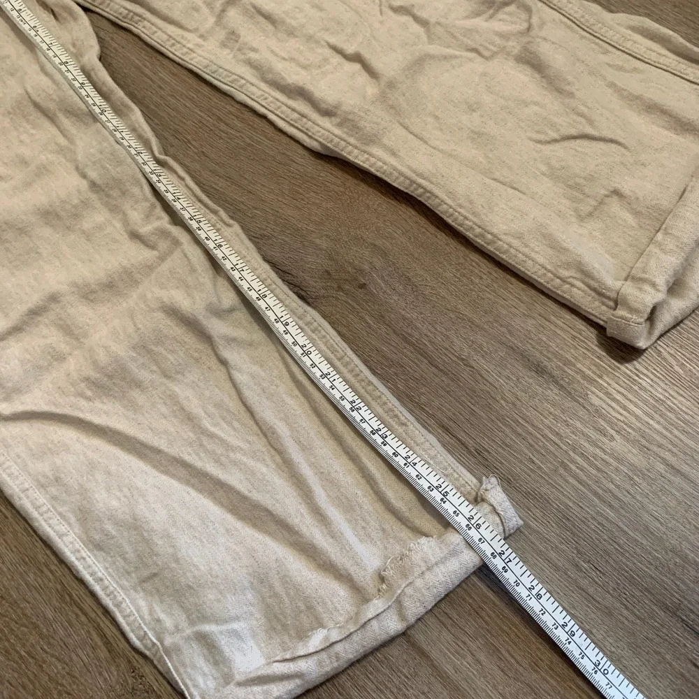 Taylor Stitch linen blend Breakwater Pant in Natural Herringbone - size medium